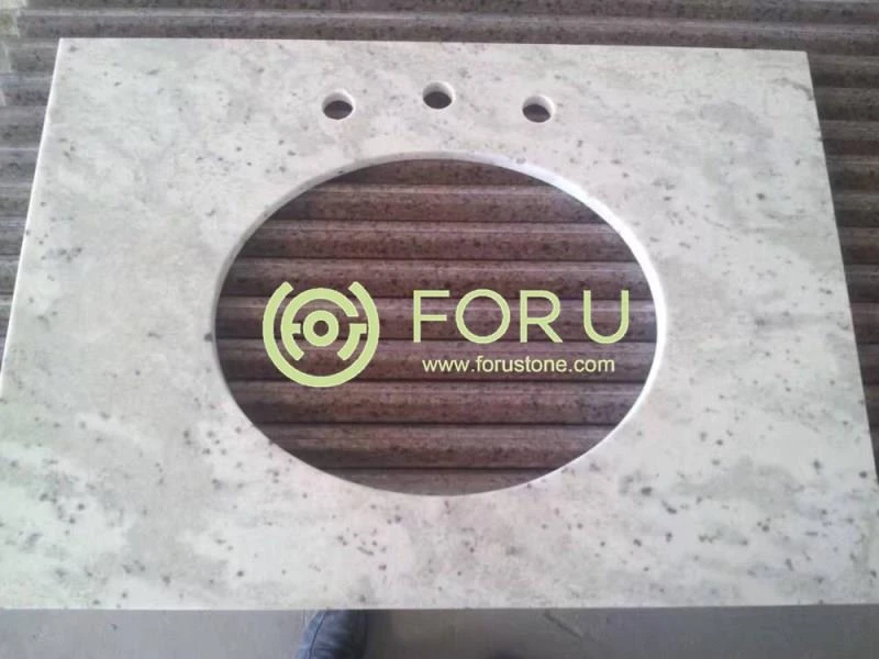 Sri Lanka Granite 3 Andromeda White Granite slab for countertops-FOR U