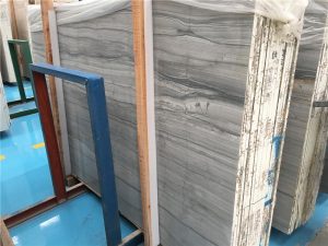 China New Blue Rose Wood Grain Marble Slabs Supplier