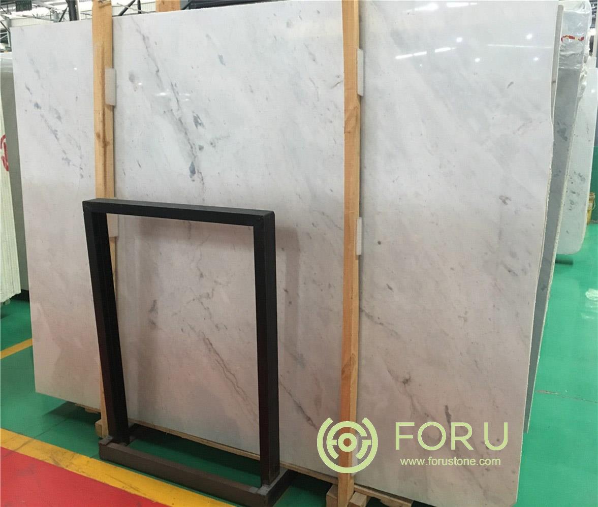 China New Volakas White Marble Slabs China New Volakas White Marble Slabs