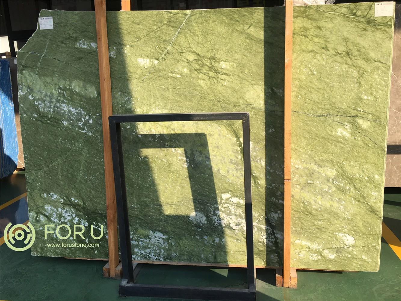 China Ming Green Onyx Dandong Green Marble Slabs For Vanity Tops 1 Tấm đá cẩm thạch Ming Green