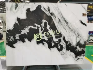 Doğal Panda Beyaz Mermer