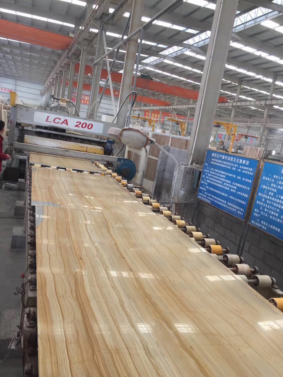 New China oak wood grain Marble Slabs Supplier