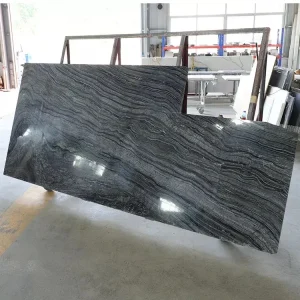 Silver Wave Marble Kitchen Countertops     