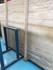 Wholesale New China oak wood grain Marble Slabs