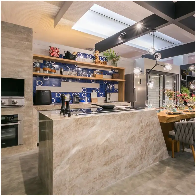 펄라 산타나 이국적인 규암 빌라 주방 조리대