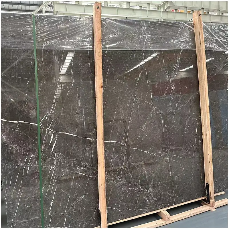 Grey Marble With White Veining Cristallo Fume Calcite Marble