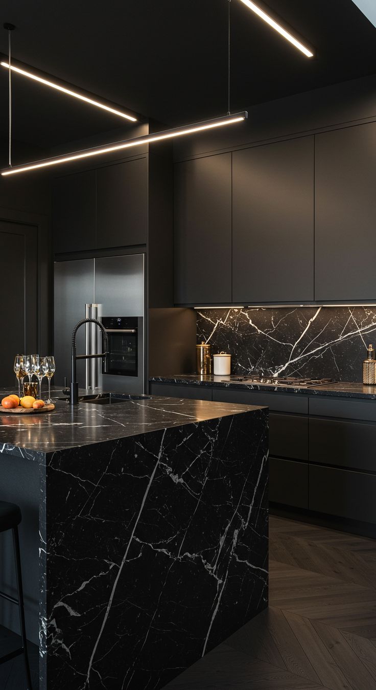 Black Marble Kitchen