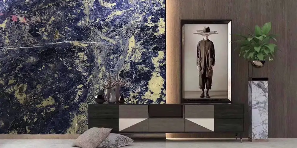 Bolivian-Blue-Marble-Feature-Wall-Designs-in-Mansions