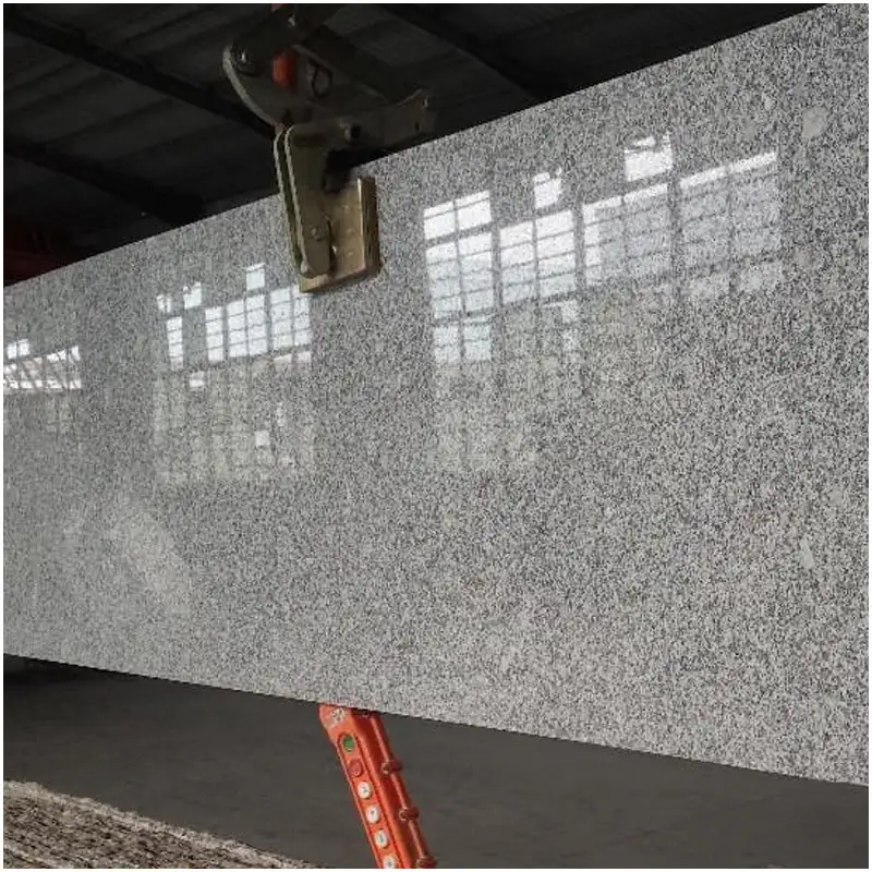RESSOURCES 9 G603 G3503 Light Grey Granite Polished Big Slab Mirror Gloss Surface Natural Granite Stone Slab For Countertop Wall Floor
