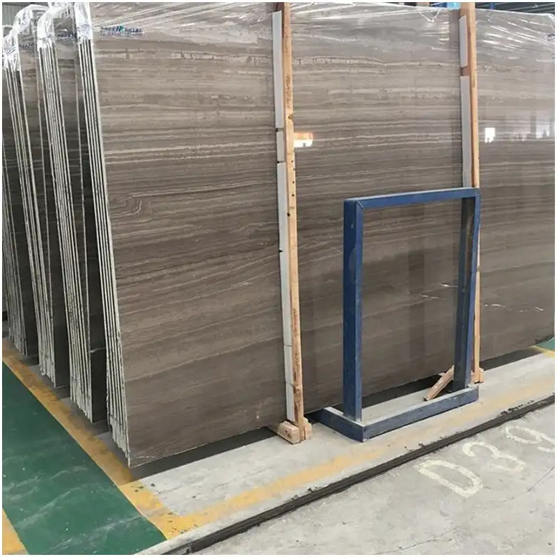 Nachrichten 8 Chinese Wooden Grey Marble Polished Big Slabs Natural Wood Vein Grey Marble Stone For Wall Floor Countertop Wholesale From Manufacturers
