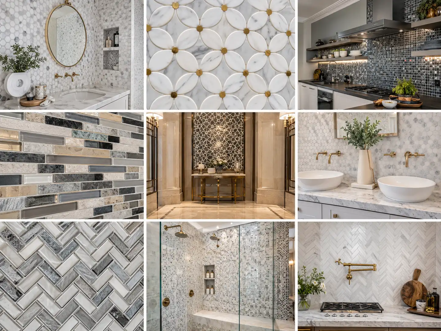 Mosaic wall supplies