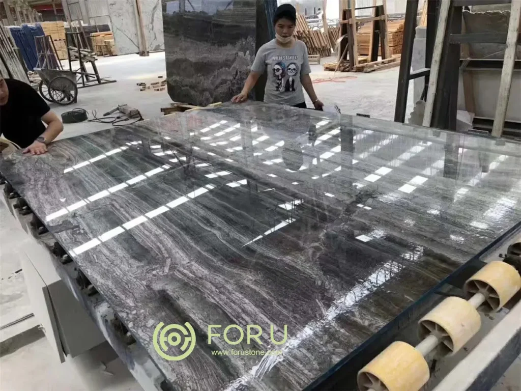 Chinese Milky Way Wood Marble Slabs Supplier
