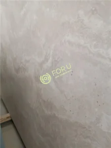 Çin Doğal Çapraz Kesim Beyaz Ahşap Mermer Plakalar