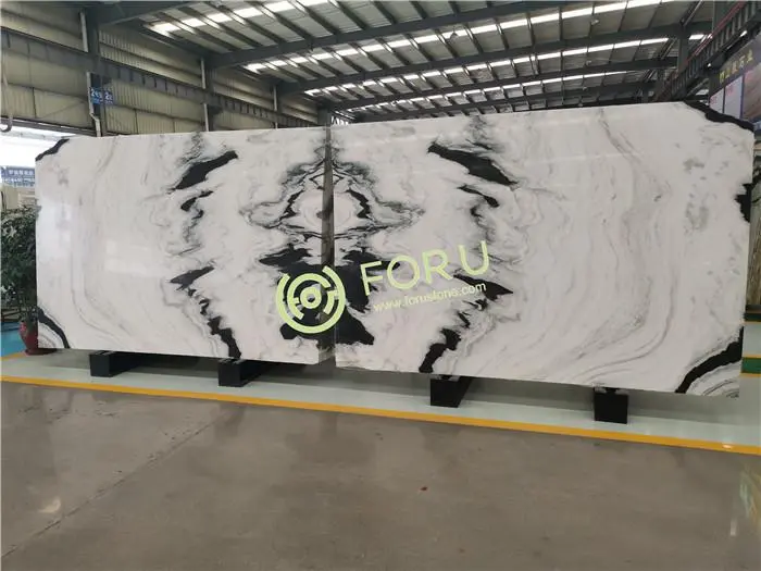 Chinese Panda White Marble
