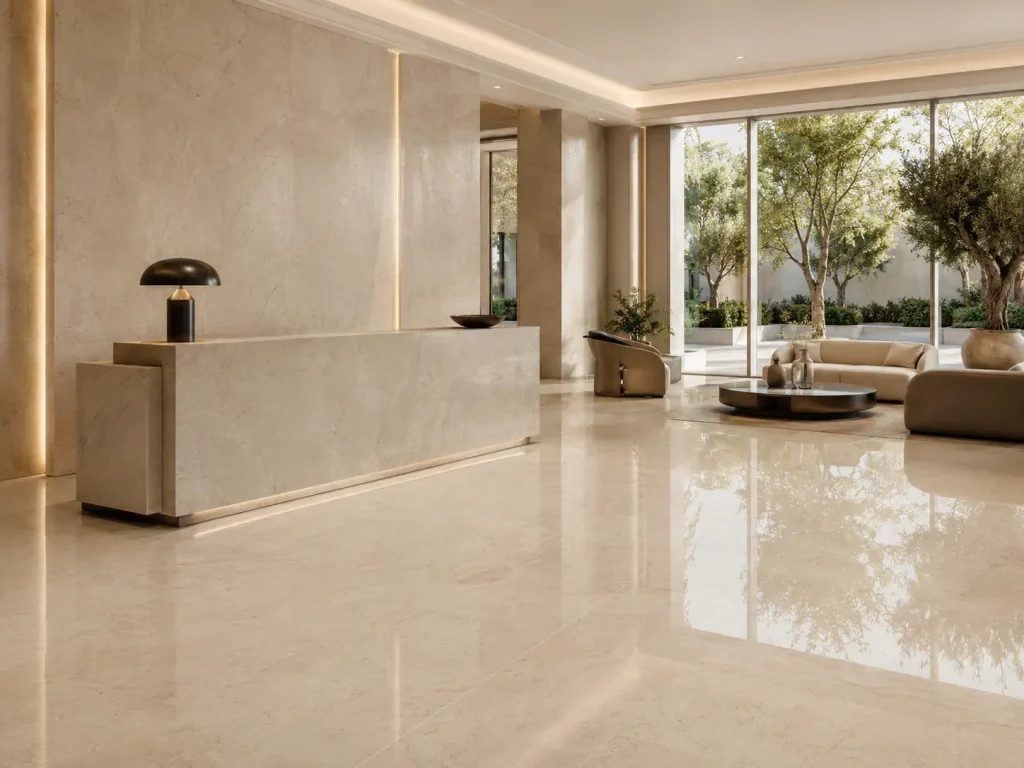 제품 관리 20 Crema Marfil Marble Application