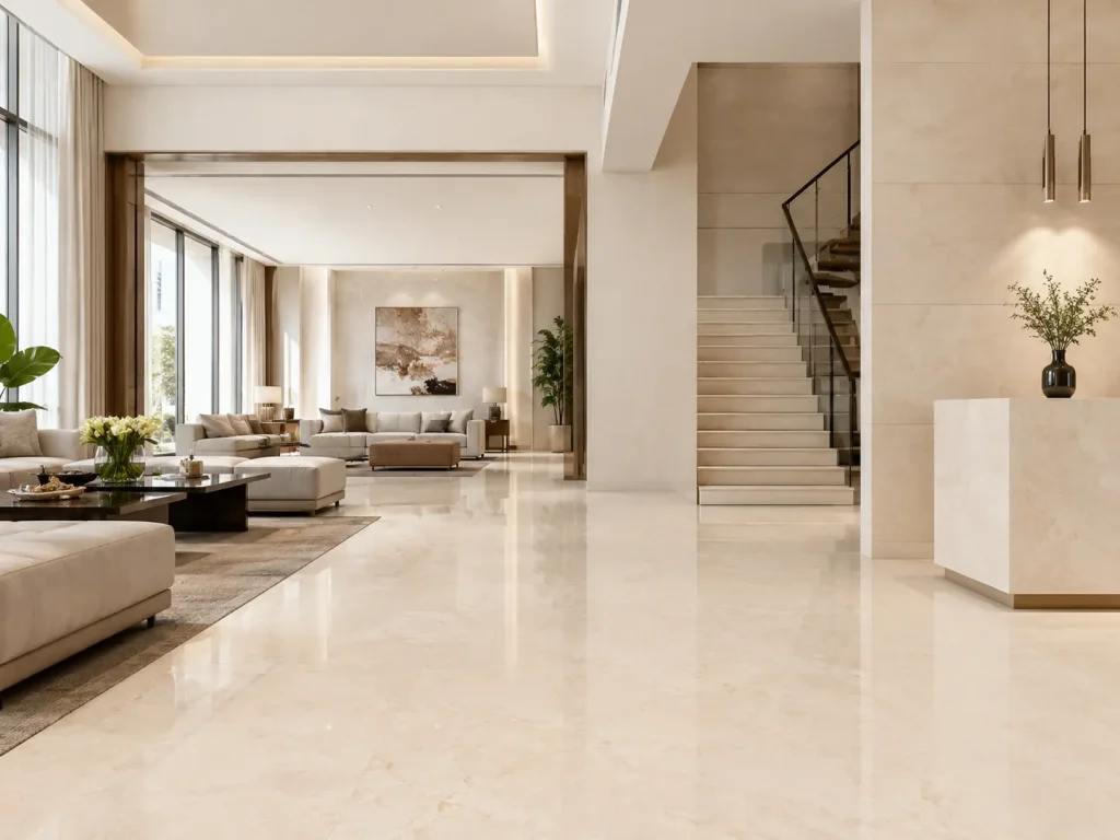 제품 관리 18 Crema Marfil Marble Application
