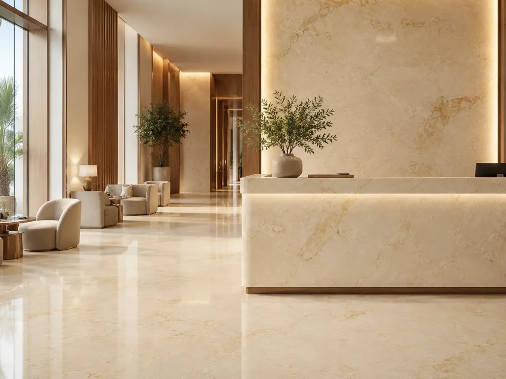 제품 관리 21 Crema Marfil Marble Application