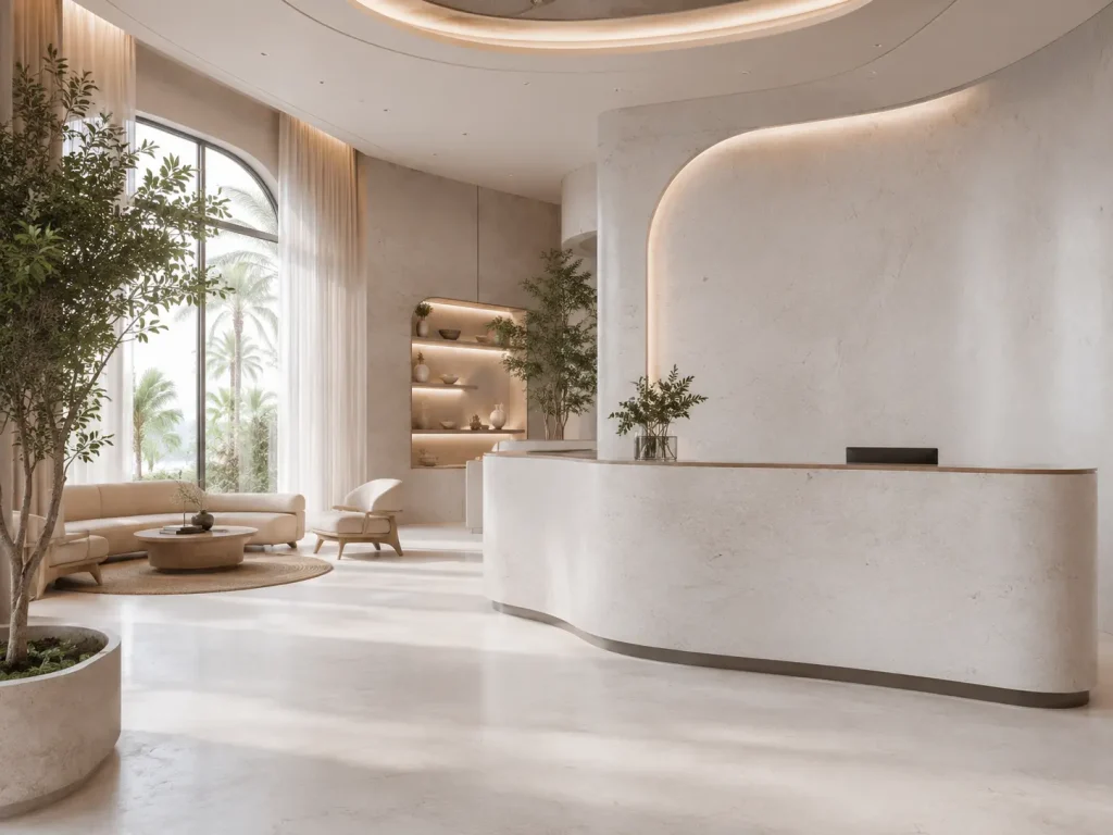 การจัดการผลิตภัณฑ์ 5 Crema Marfil Marble Application