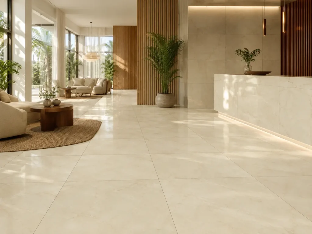 การจัดการผลิตภัณฑ์ 6 Crema Nova Marble Tiles Application