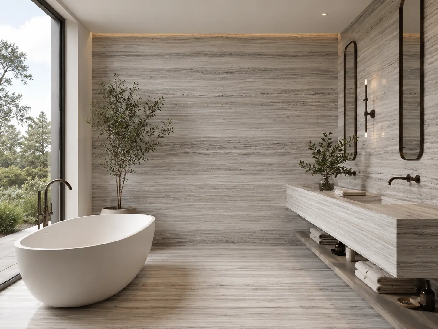Crystal Wood Grain Marble for bathroom