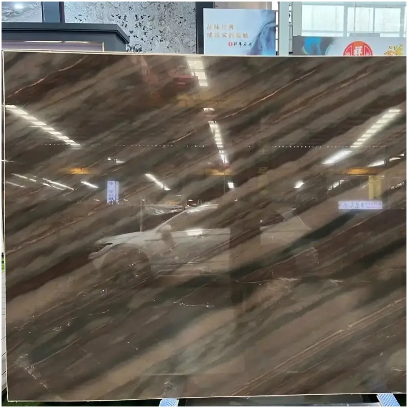 Elegant Fantasy Brown Polished Granite Slabs