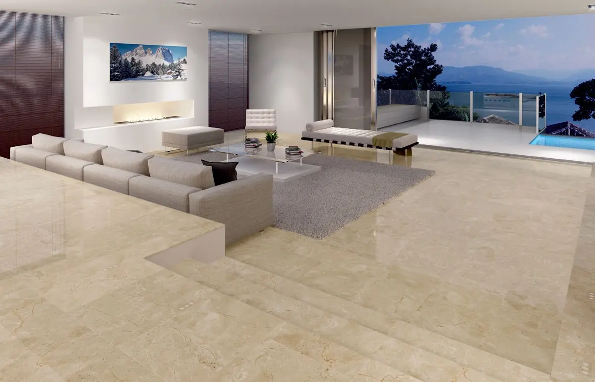 Luxury Crema Marfil Marble Flooring