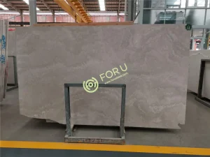 Natural Cross Cut White Wood Marble Slabs