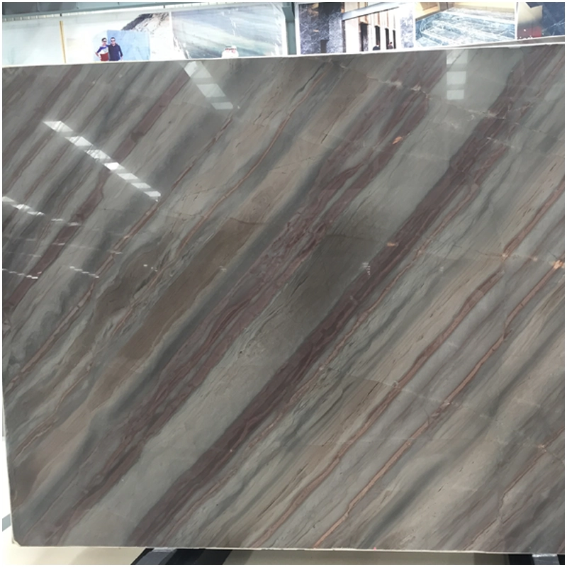 Polished Elegant Fantasy Brown Granite Slabs
