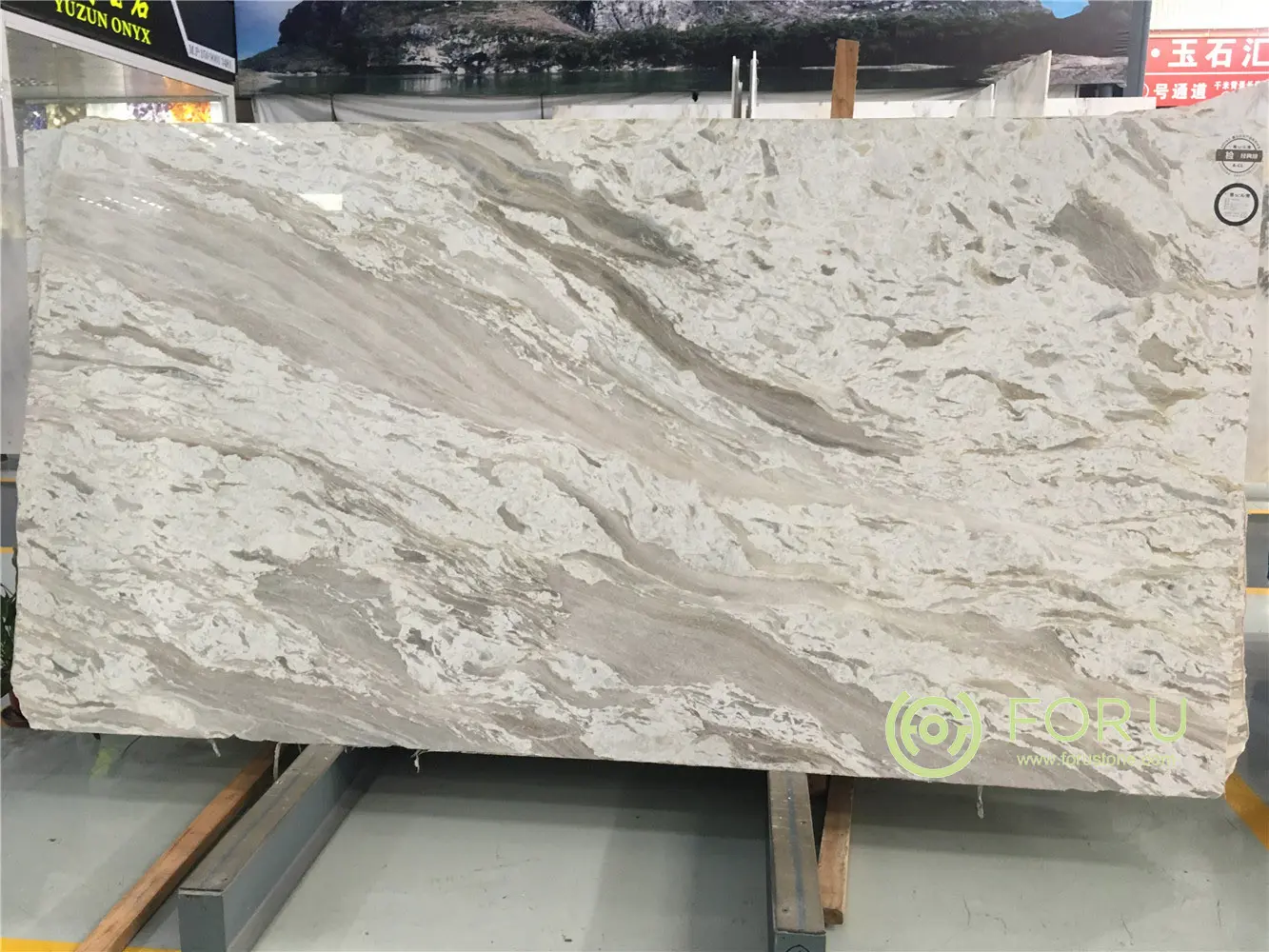 Wholesale Cloudy fantasy White marble Slabs