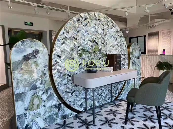 Wholesale Cold Emerald Ice Jade Green Marble Cold Emerald Ice Jade Green Marble Slab Application