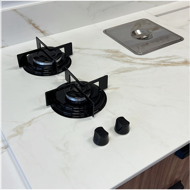 Calacatta Gold Sintered Stone Kitchen Countertop