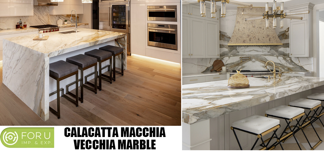 Calacatta Macchia Vecchia Marble Kitchen luxury Countertops FOR U STONE Calacatta Macchia Vecchia Marble Kitchen luxury Countertops FOR U STONE