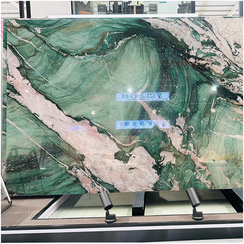 Cristallo Fuchsite Quartzite Stone Slabs