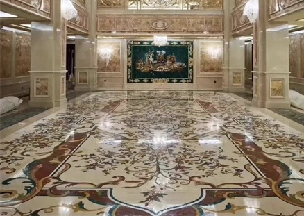 Comparing Natural Marble and Ceramic Tile for Floor Decoration: An In-Depth Analysis 21 NaturalMarbleMedallionTiles