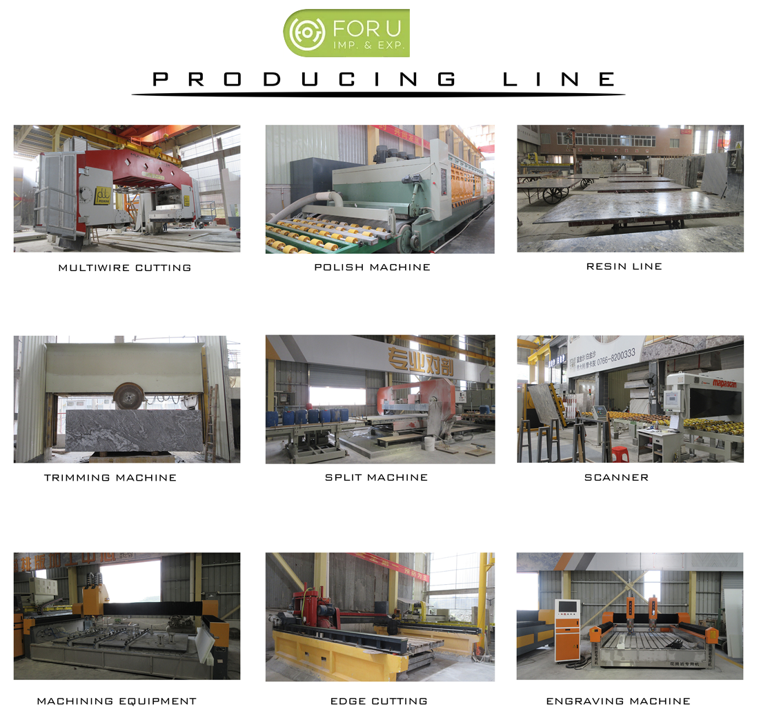 Chinese Granite and Marble Factory Chinese Natural Grey Marble Slabs and Cut-to-Size Tiles Factory-FOR U STONE