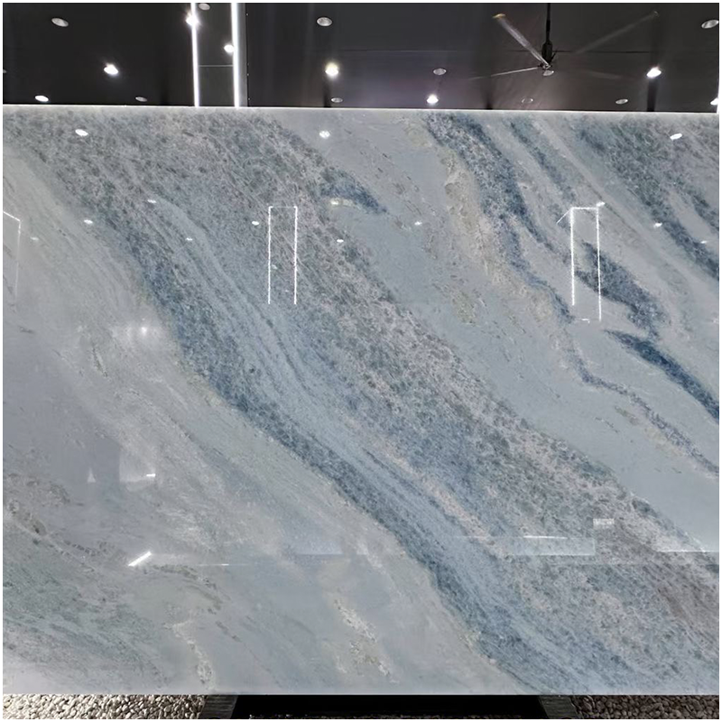 Blue Crystal Marble Polished Slabs