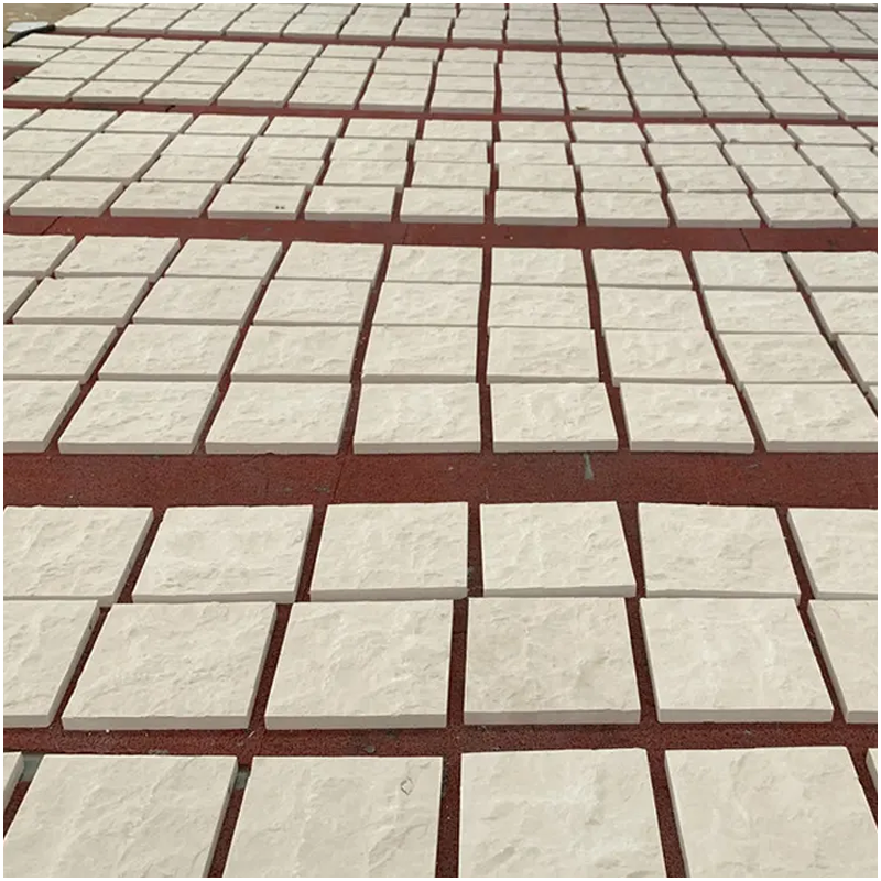 Beige Limestone Rockface Wall Tiles