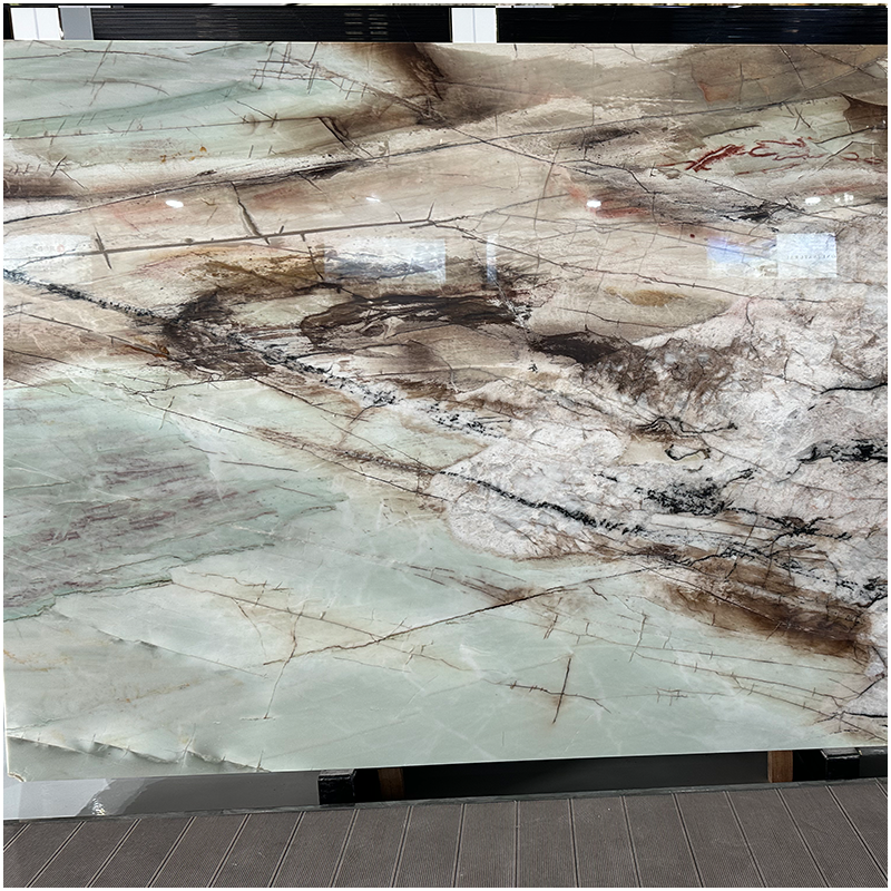 Crystal Tiffany Quartzite Slab