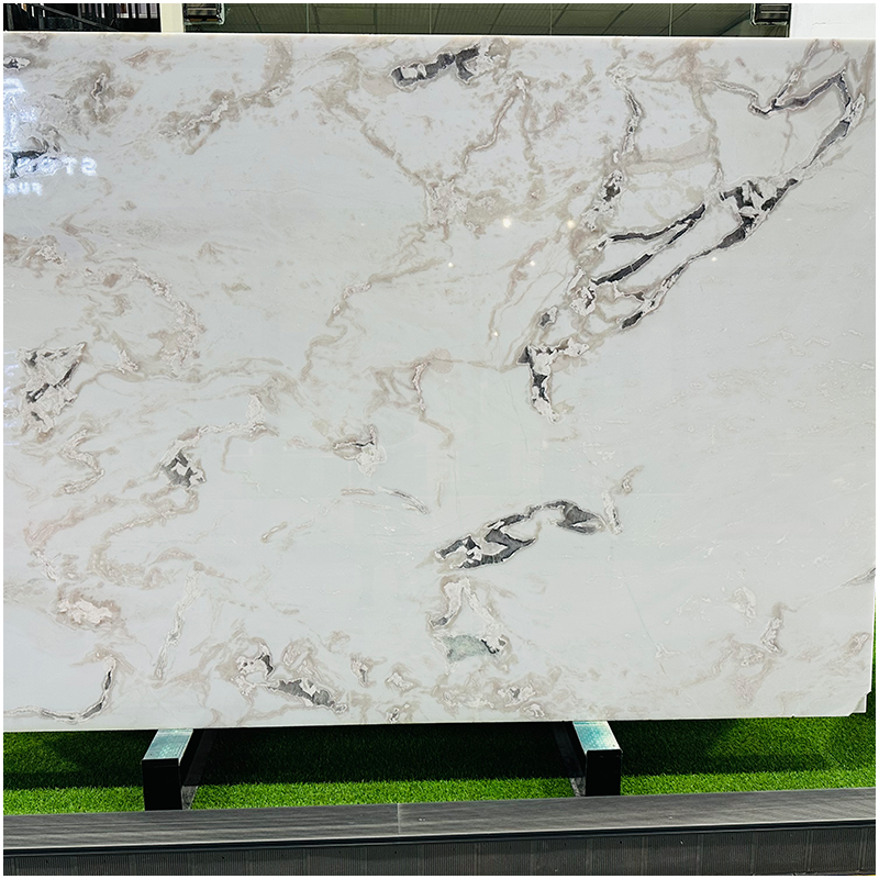 Dover White Polished Marble Slabs