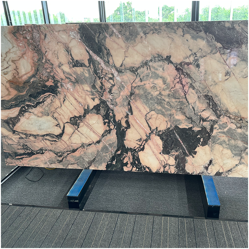 Rosa Aurora Pink Marble Slabs