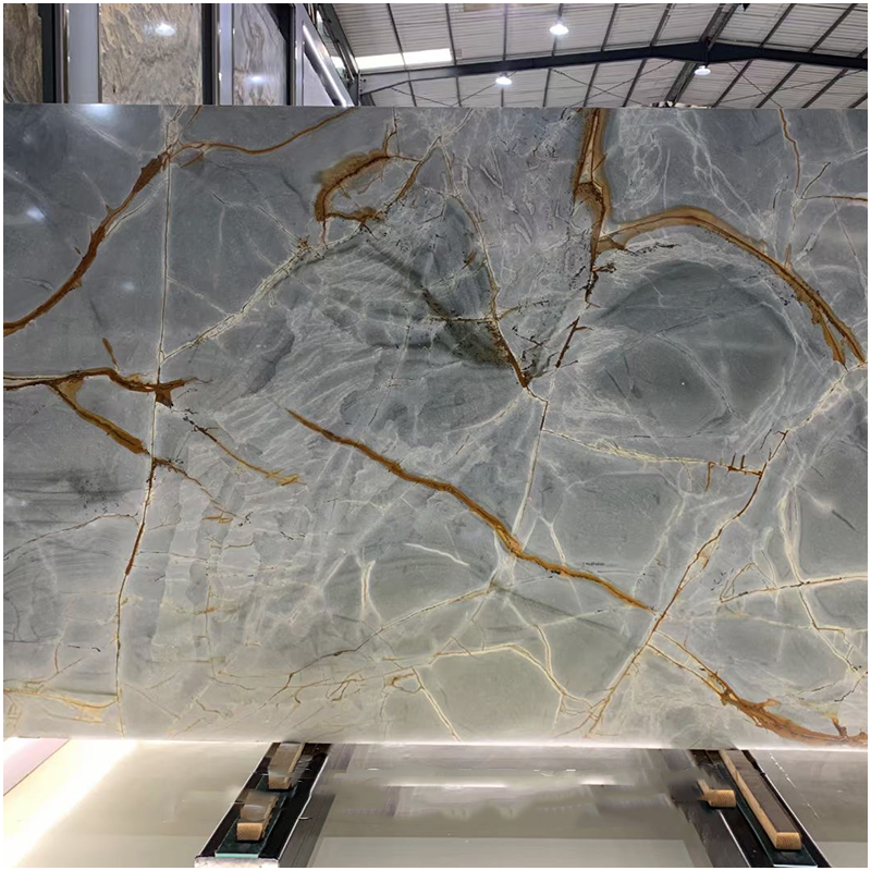 blue roma quartzite stone