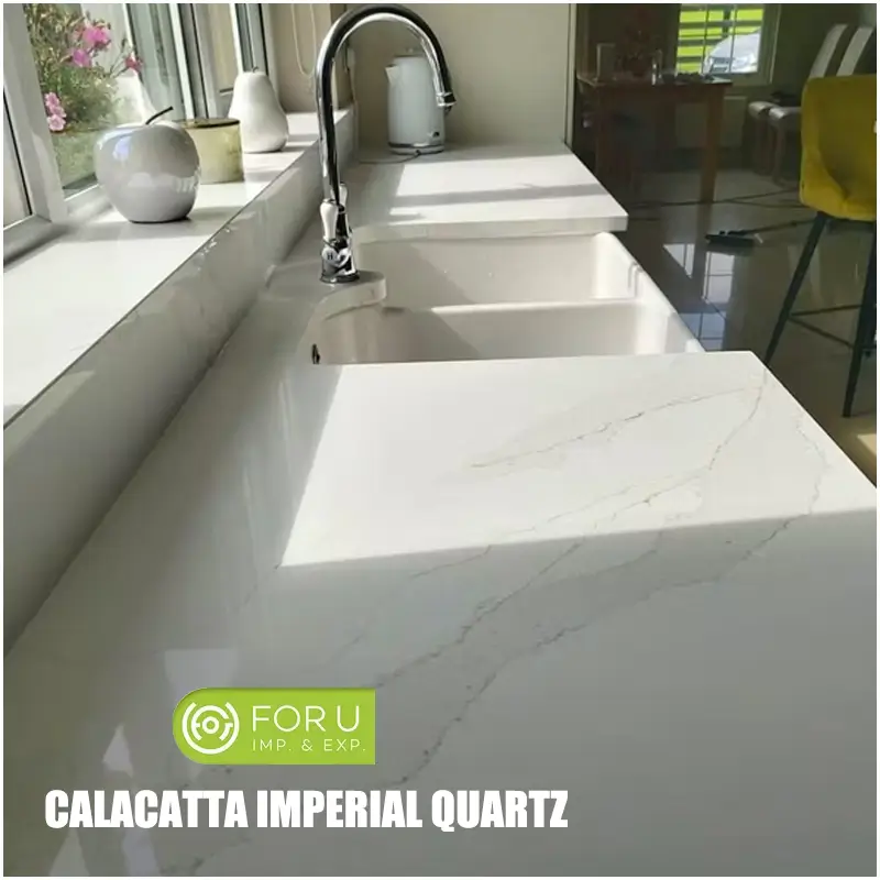 Calacatta Imperial Engineered Quartz Countertops Calacatta Imperial Engineered Quartz Countertops
