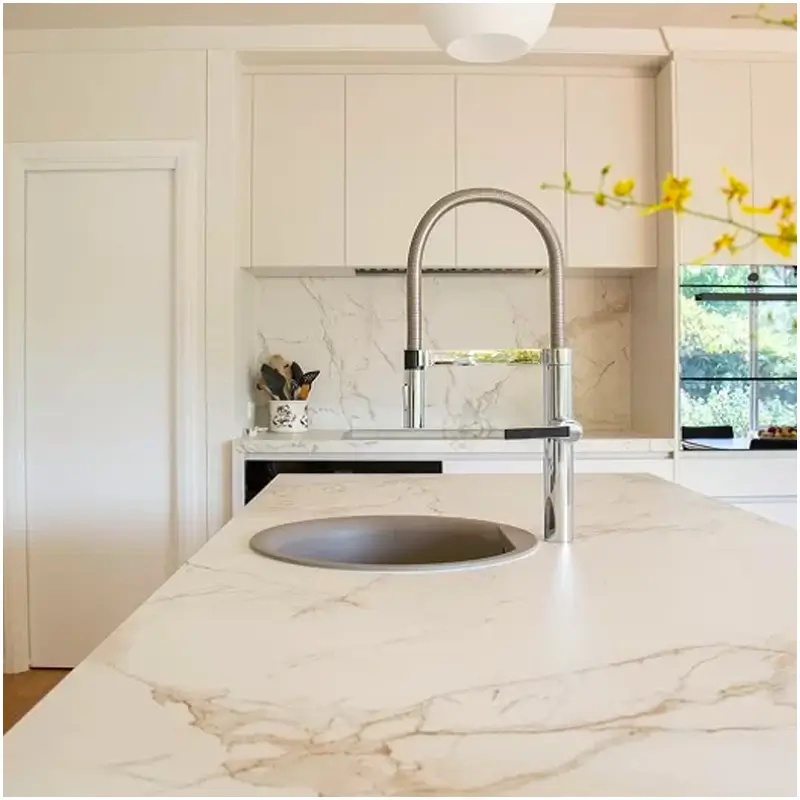 Calacatta Imperial White Quartz Kitchen Countertops Calacatta Imperial White Quartz Countertops