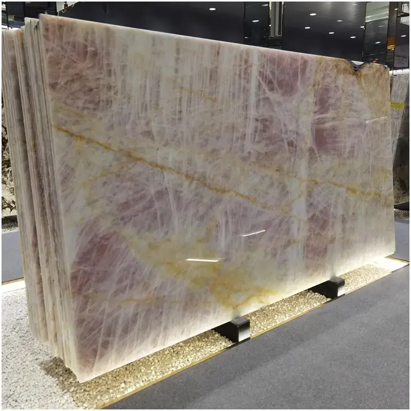 Cristallo Rosa Pink Quartzite Slab