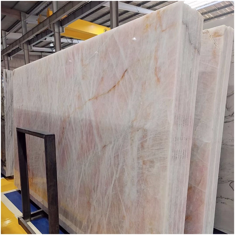 Cristallo Rosa Quartzite Polished Slabs