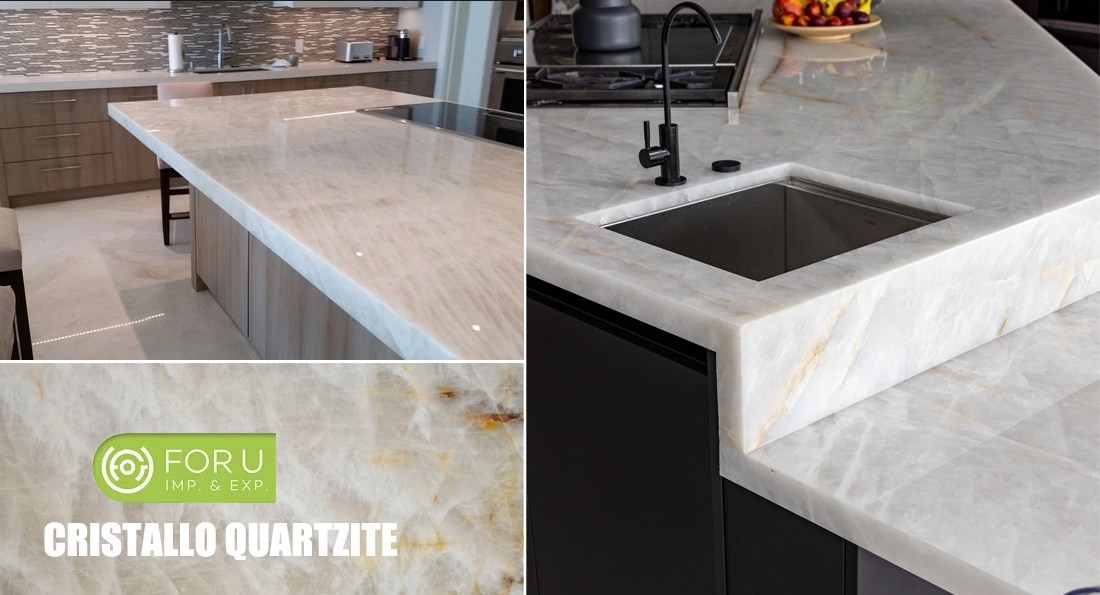 Cristallo White Quartzite Countertops Cristallo White Quartzite Countertops