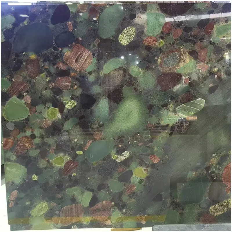 Green Marinace Granite Slab