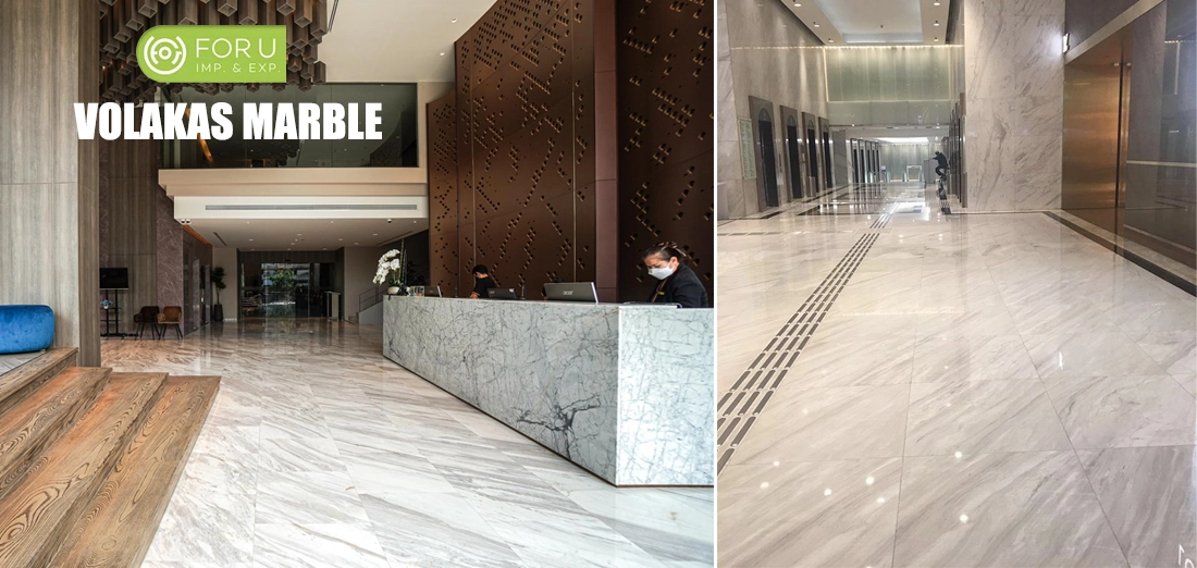Volakas Marble Hotel Lobby Flooring Projects FOR U STONE Volakas Marble Hotel Lobby Flooring Projects FOR U STONE