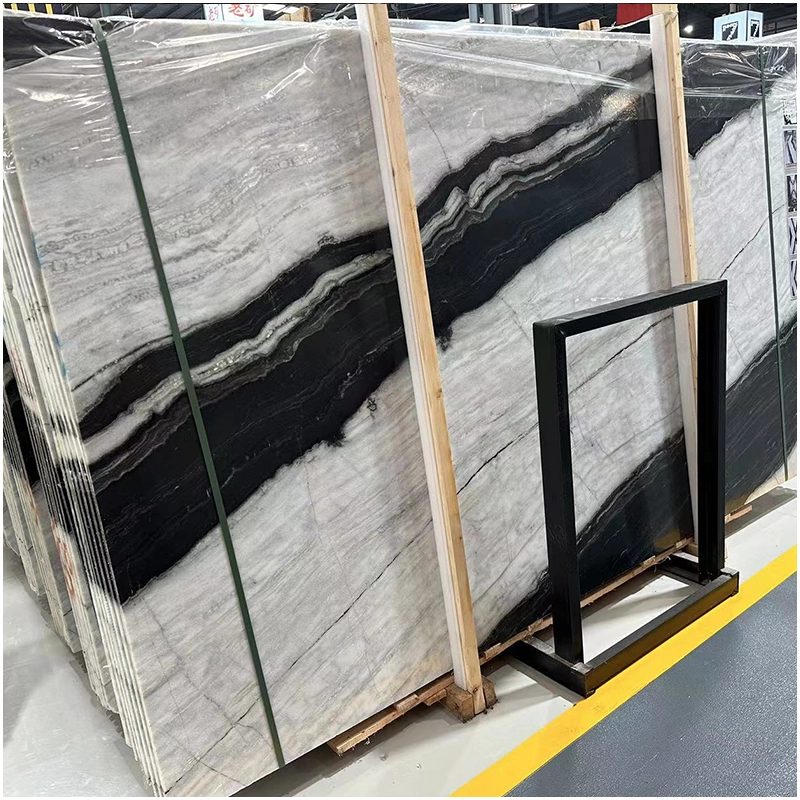 panda white marble slabs
