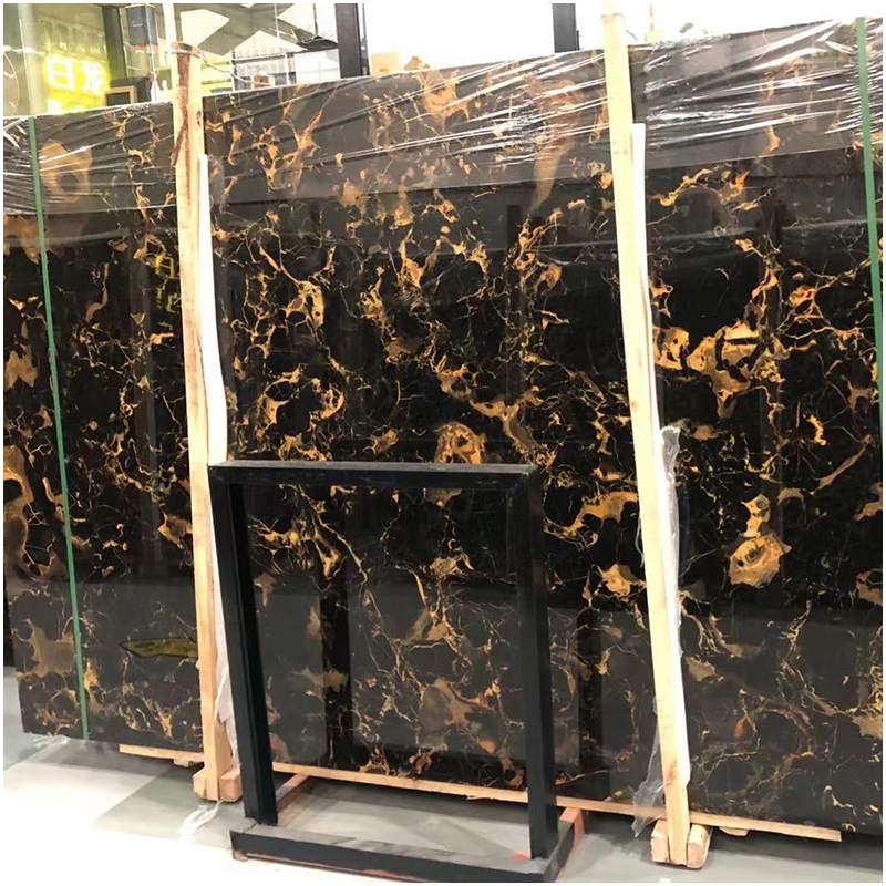 Golden Ice Flower Marble